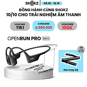 Mua Tai nghe dẫn truyền xương Shokz OpenRun Pro mini S811 Màu Đen - Bảo Hành 2 năm - Hàng Chính Hãng