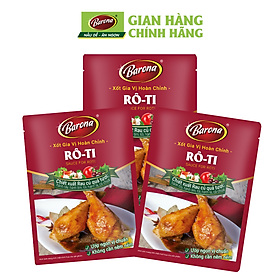 Combo 3 gói Xốt Gia vị hoàn chỉnh Barona - Rô ti 80gr