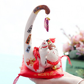 Mua Mèo Thần tài Jinshi Đuôi dài  Cát Tường  bé 15cm