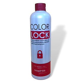 Thuốc khóa màu nhuộm (Phủ bóng, phủ mịn) Sophia Platinum Color Lock 530ml