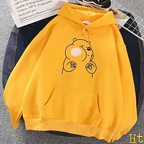 ÁO HOODIE NAM NỮ IN GẤU MÁ HỒNG