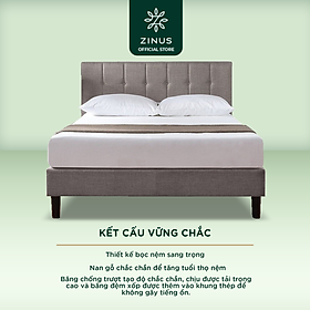 Mua Giường Bọc Nệm Zinus Tự Lắp Ráp Sang Trọng Phong Cách Mỹ - Vertically Cushioned Platform Bed