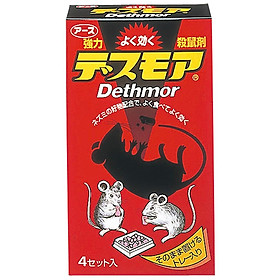 Thuốc viên diệt chuột dethmor hộp 4 vỉ màu hồng -hàng Nhật Bản-Mẹ và Bé Unmei