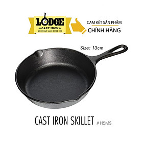 [Chính hãng LOGDE - MỸ] Chảo gang đúc chính hãng Lodge 13cm - H5MS. Chảo dùng chiên 1 quả trứng, nướng miếng beefsteak, bát cơm chiên 1 người.