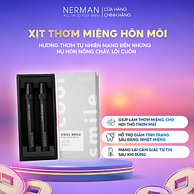 Xịt thơm miệng Nerman Cool Smile 2 hương Ice Coffee & Lemon Ice 10mlchai