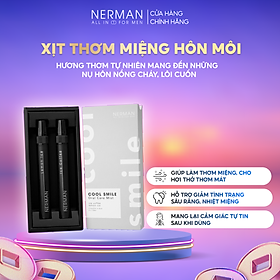 Xịt thơm miệng Nerman Cool Smile 2 hương Ice Coffee & Lemon Ice 10ml/chai