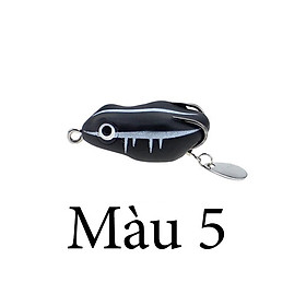 Mồi câu lure mồi nhái giả Thai Body câu cá lóc cá sộp 4.5cm 8.5g có thìa tạo sóng màu sắc lôi cuốn M15