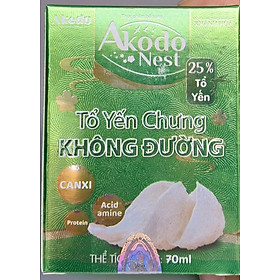 YẾN AKODONEST GOLD KHÔNG ĐƯỜNG HŨ 70ML