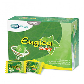 Kẹo thảo dược Eugica giảm ho và đau rát họng hiệu quả - Hộp 100 viên