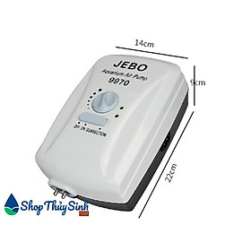 Máy sủi oxy tích điện Jebo 9970 dùng cho hồ cá cảnh