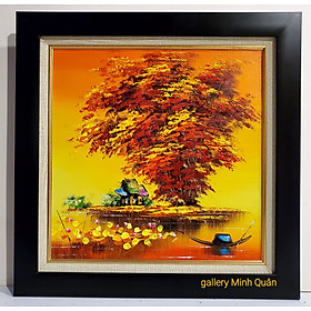 TRANH VẼ SƠN DẦU - PHONG CẢNH QUÊ HƯƠNG