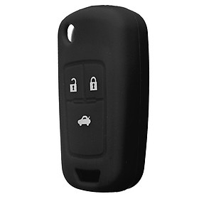 3 Button Silicone Key Case Shell Fob Holder Protector Cover For Chevrolet Cruze