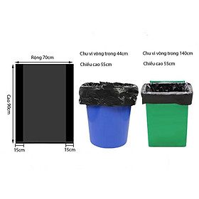 Mua Set 50 Túi Rác Đen Công Nghiệp Size 45x50  50x60  70x90  100x120  120x140cm-Túi Rác Đen Bóng Dày  Siêu Dai