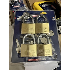 Bộ 4 Ổ Khóa Master Key ABUS 75 60 MK4 Thân Đồng 60mm 16 Chìa Riêng 3 Chìa