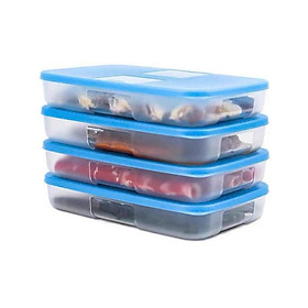 Mua  KoSuyTu  Set 4 Hộp TUP Đông Dạng Dẹt 650ml/Hộp - Hộp Nhựa Bảo Quản Thực Phẩm TUP