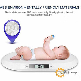 Cân điện tử cho bé sơ sinh BABY SCALE ️  ́️ Tải trọng tối đa 20kg - Độ chính xác 10g - Nhựa ABS an toàn