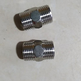 Mua NỐI ỐNG 2 ĐẦU REN NGOÀI 21 BẰNG INOX/KÉP INOX