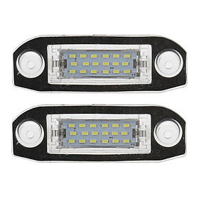 Pair 18 LED Number Plate Lamp for VOLVO S80 S40 S60 V70 C70 CX60 CX70 CX90
