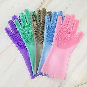 Mua Găng Tay Rửa Chén Silicon Có Gai