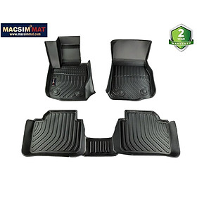 Thảm lót sàn xe ô tô BMW 4 series 2015 -2020 Nhãn hiệu Macsim chất liệu nhựa TPV cao cấp màu đen