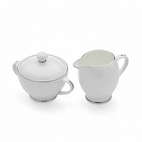 Bộ đường kem sứ xương mịn viền bạch kim nhập khẩu Anh Quốc PM Platinum SDPPL5586-XB