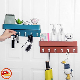 Mua Kệ để đồ dán tường 6 móc treo hình chữ nhật (K6MT)