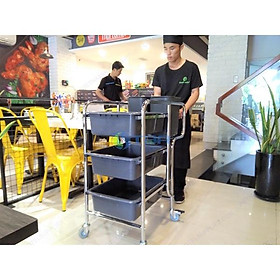 Mua XE ĐẨY THU DỌN BÁT ĐĨA  XE THU GOM BÁT ĐĨA THỨC ĂN THỪA