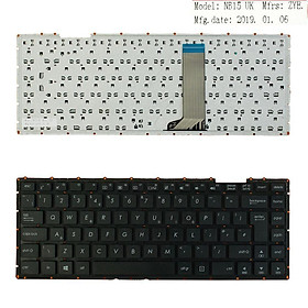 Replacement For ASUS X451 X451 Standard UK English Keyboard Black No Frame