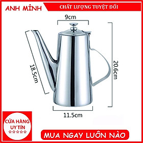 Bình Inox có vòi rót - Ấm đựng trà pha cà phê 2 lít - Dụng cụ gia đình Anh Minh