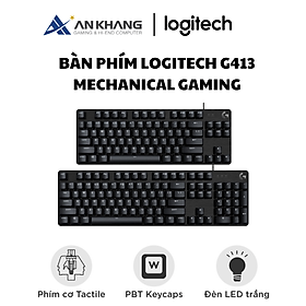 Bàn phím Logitech G413 Mechanical Gaming màu đen - Hàng Chính Hãng - Bảo Hành 24 Tháng