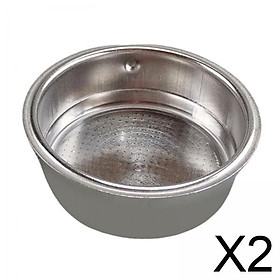 2x Stainless Coffee Pressurized Mug Filter Basket 1-2 Cups BPA Free Dust Bowl 2 Cups