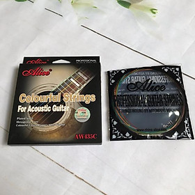 Mua DÂY ĐÀN ACOUSTIC ALICE 6 MÀU - DÂY MỀM DỄ ĐÁNH  TẶNG 1 PHÍM GẢY