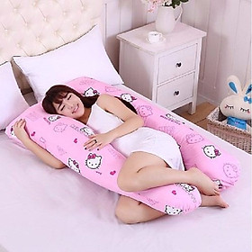 Mua Gối ôm cao cấp   gác chân  gối tựa lưng chữ u cho bà bầu vải 100% cotton Hàn Quốc  vỏ áo gối có khóa kéo tiện lợi   giảm đau hông   thoải mái khi ôm nâng đỡ bụng   gối đầu dễ chịu  gác chân không mỏi giúp ngủ ngon và sâu hơn