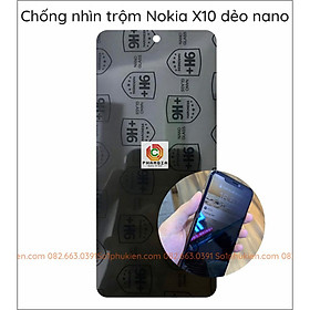 Dán cường lực chống nhìn trộm cho Nokia X10 dẻo nano
