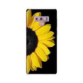 Ốp Lưng in cho Samsung Galaxy Note 9 Mẫu Hoa Hướng Dương Nền Đen - Hàng Chính Hãng