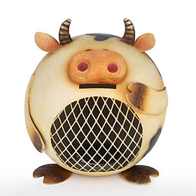 Tooarts Milk Cow Coin Bank Animal Piggy Bank Iron Piggy Bank Room Ornament Friends and Family Gift
