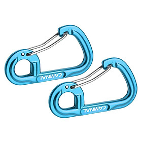 2-4pack 2Pcs Aluminum Alloy Key Buckle Snap Spring Clip Hook Carabiner Keychain