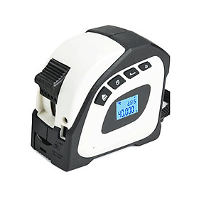 2in1 Laser Rangefinder 5m Tape Measure Ruler LCD Display with Backlight Distance Meter Building Measurement Device Area Volumes Surveying Equipment
