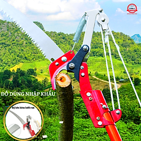 Mua Kéo cắt cành cộng lực trên cao thiết kế giật dây-Bộ đầu kéo kèm lưỡi cưa
