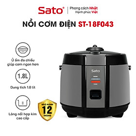 Mua Nồi Cơm Điện SATO 18F043 1.8L - Thiết kế sang trọng hiện đại  màu sắc tinh tế - Miễn phí vận chuyển toàn quốc - Hàng chính hãng