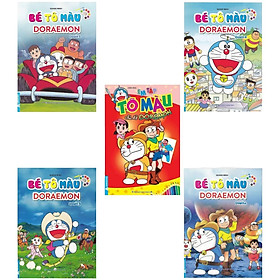 Sách - Bé Tô Màu - Chủ Đề Doraemon - Bộ 5 Cuốn