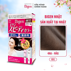 Thuốc nhuộm dưỡng tóc phủ bạc thảo dược Bigen Nhập Khẩu 100% Nhật Bản Speedy Color Cream 80ml dạng kem - BSH Số