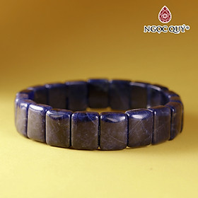 Vòng bản đá lapis hạt 14x10mm mệnh thủy, mộc - Ngọc Quý Gemstones