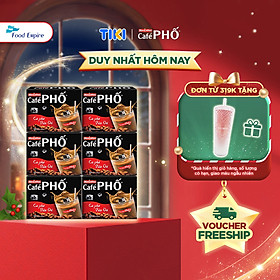 Combo 6 hộp Cà phê phố Sữa Đá - Maccoffee (hộp 10 gói x 24g)