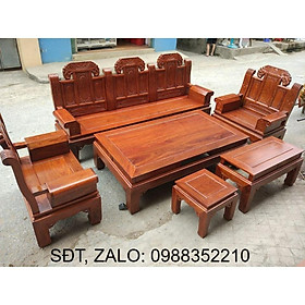 Mua Bộ Bàn Ghế Gỗ Phòng Khách Như Ý Voi Hộp Gỗ Hương Vân