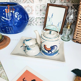 Mua Bộ ấm trà Nam Bộ cổ điển họa tiết gà trống - 06