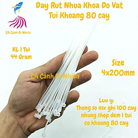Mua Dây rút nhựa 20 cm trắng thít nhựa HUADA lạc nhựa khóa đồ