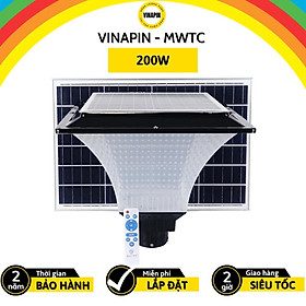 Đèn trụ cổng năng lượng mặt trời kim cương VINAPIN-MWTC tiết kiệm điện - Nhiều công suất + chống nước siêu bền + điều kh