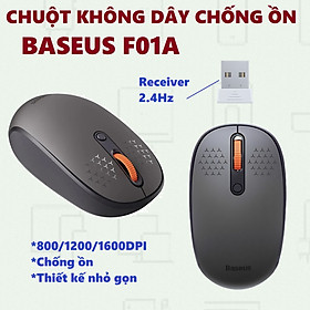 Mua Chuột kết nối không dây chống ồn nhỏ gọn Baseus F01A Wireless Mouse _ Hàng chính hãng