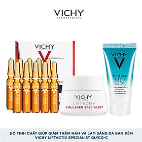 Bộ tinh chất giúp giảm thâm nám và làm sáng da ban đêm Vichy Liftactiv Specialist Glyco-C